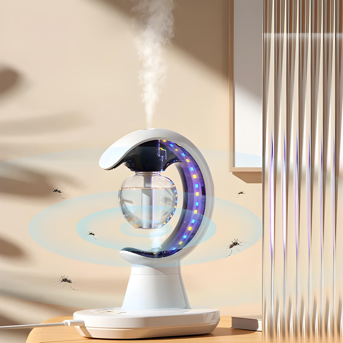 3 in 1 Smart Electric Humidification Mosquito Repellent Lamp
