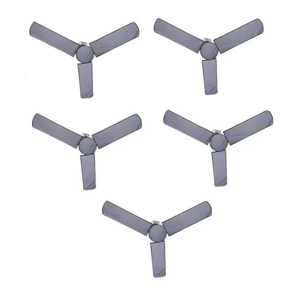 Pack of 05 Fan Covers Complete Set, Including 3 Blade Covers and 1 Motor Cover, Dust Proof and Moisture Proof Best Quality Stuff