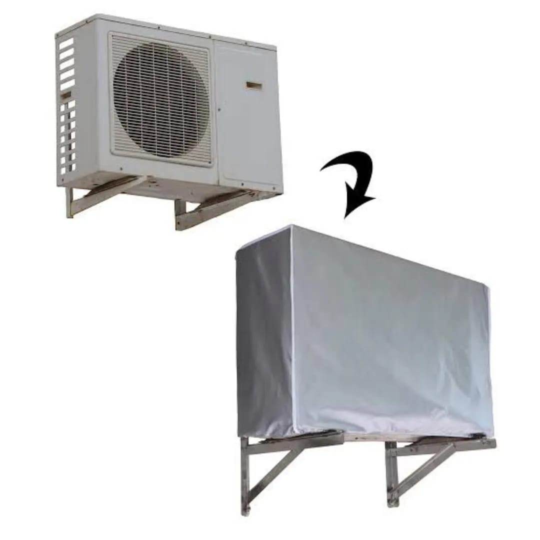 Premium Cotton Plain AC Cover - Indoor & Outdoor Included